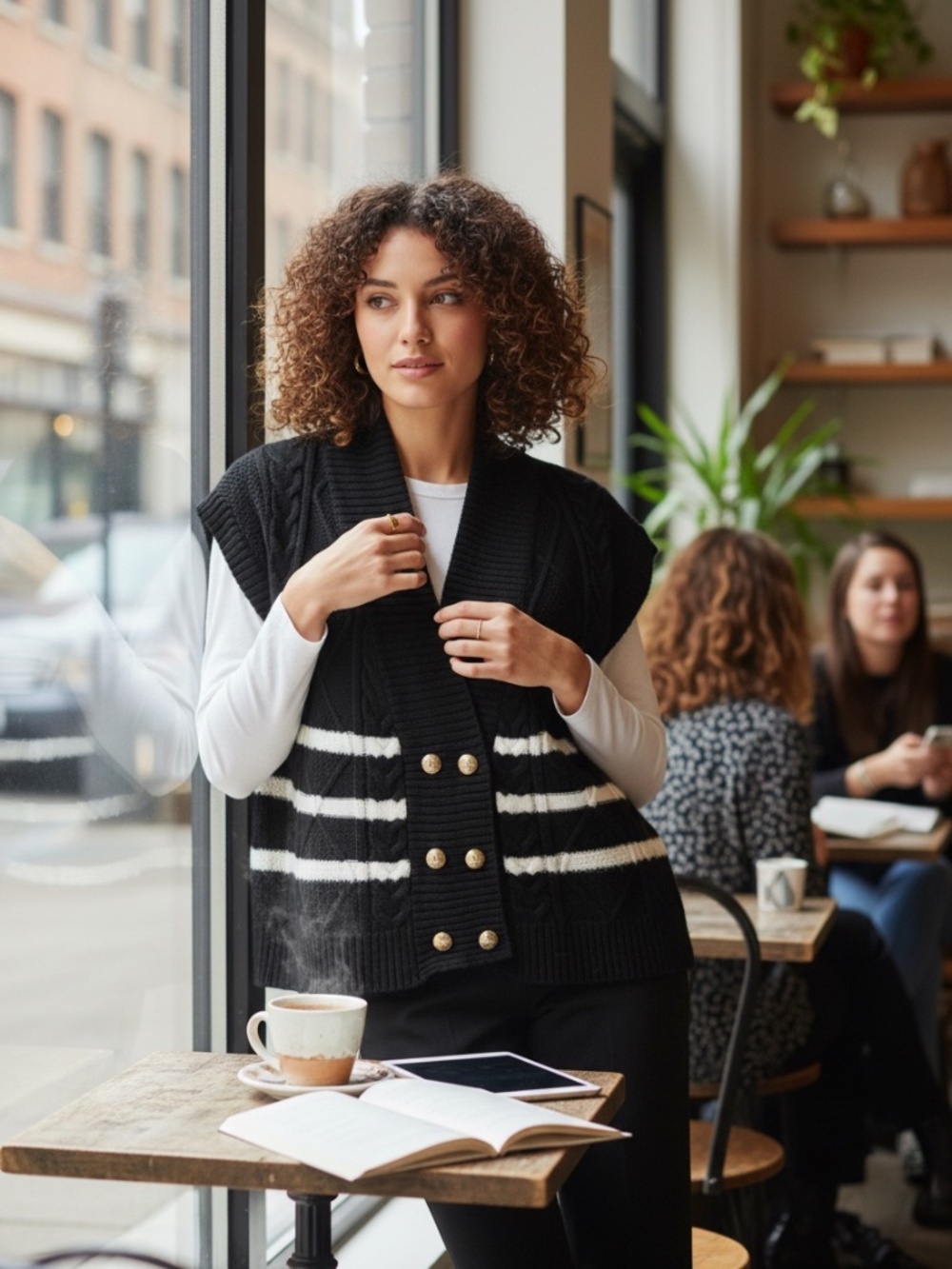 Maeve by Anthropologie Knit Sweater Vest XS